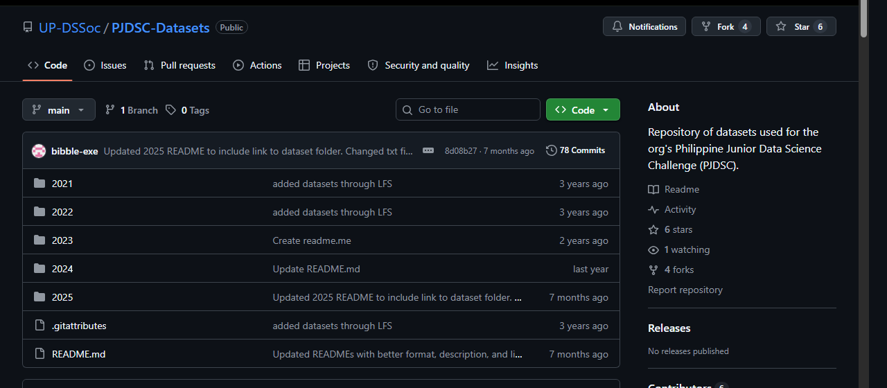PJDSC GitHub Datasets Repository Preview